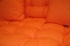 Polstry na paletový nábytek - látka oranžový melír