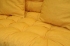 Polstry na paletový nábytek - látka žlutý melír