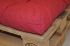 Sedák na paletu 120x80 vínový melír