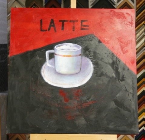 Obraz latte II 75x75 cm