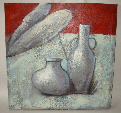 Obraz dvě amfory 60x60 cm