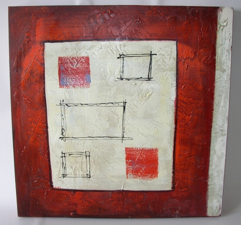 Obraz tvary II 75x75 cm