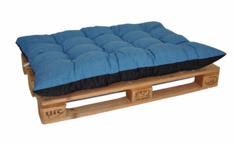 Paletový sedák / zahradní matrace tyrkysový melír