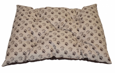 Podložka pro psa voděodolná 60x45 tlapka béžová