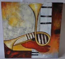 Obraz muzikální II  60x60 cm