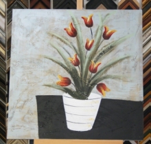 Obraz kytice tulipánů 75x75 cm