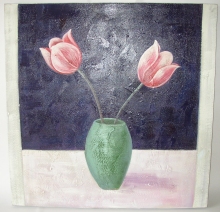 Obraz dva květy 75x75 cm