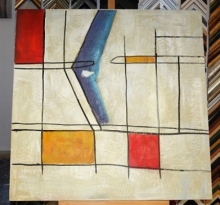 Obraz linky 75x75 cm