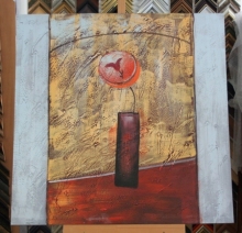 Obraz květ ve váze 60x60 cm