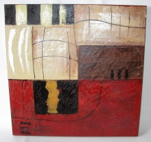 Obraz abstrakce X 60x60 cm