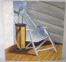 Obraz golf 75x75 cm