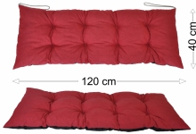 Podsedák 120x40 vínový melír