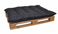 Paletový sedák / zahradní matrace tmavě šedý melír