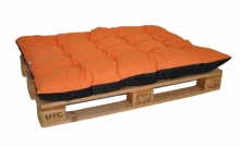 Paletový sedák / zahradní matrace oranžový melír