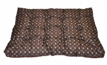 Matrace pro psa voděodolná 120x80 tlapka hnědá