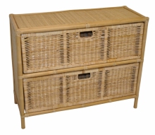 Ratanová komoda 2 zásuvky Macao medová 