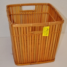 Košík bambusový natural střední