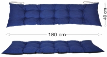 Podsedák 180x40 modrý melír