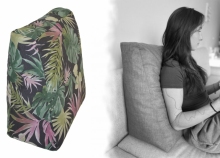 Relaxační polštář - motiv monstera